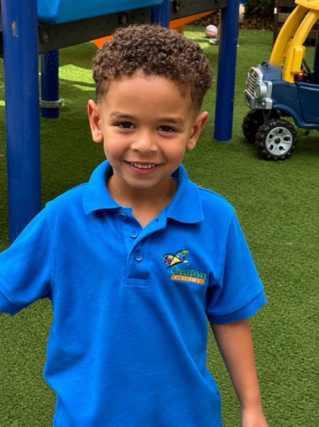 Creativa Academy student on the playground