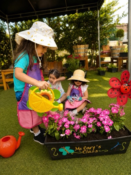Garden time at Creativa Academy