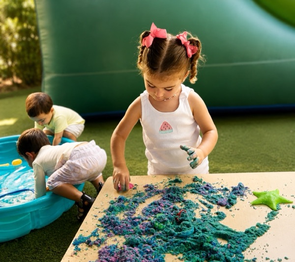 Sensory play at Creativa Academy